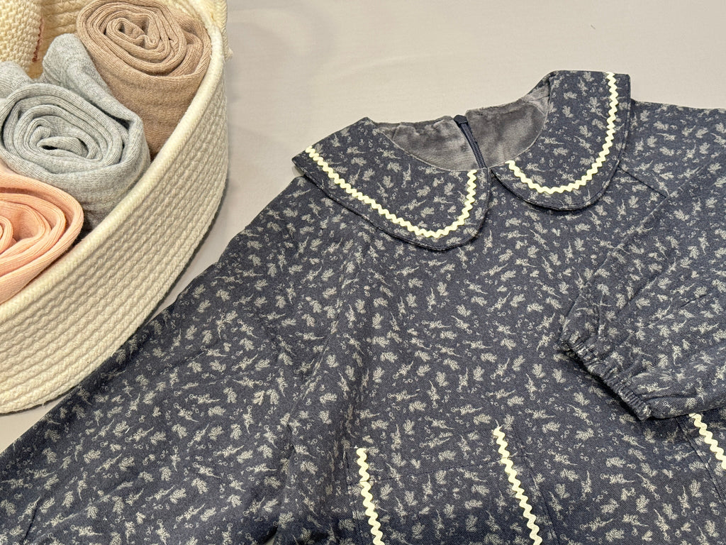 Floral Collar Dress M.E Studio Kids