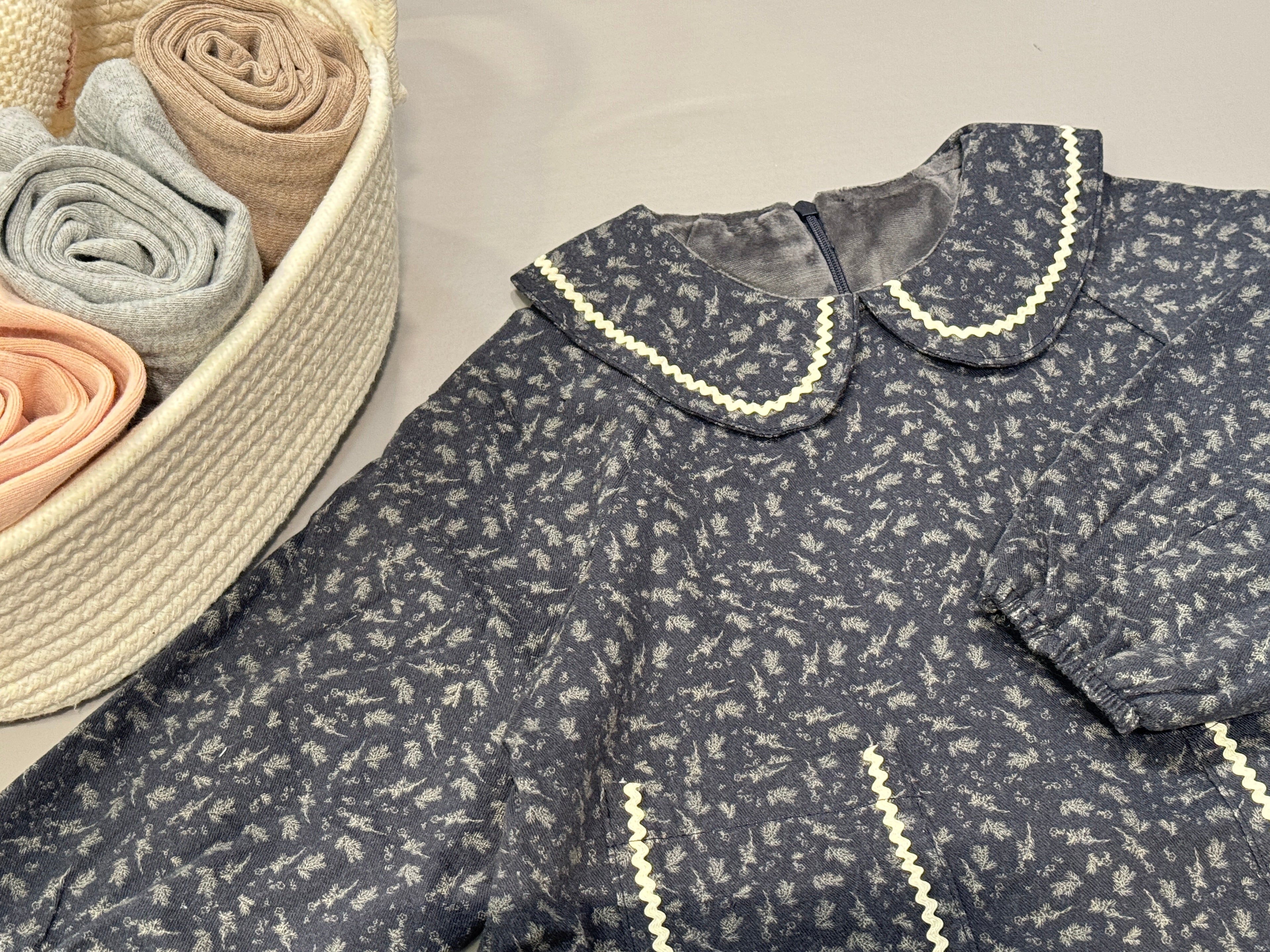 Floral Collar Dress M.E Studio Kids