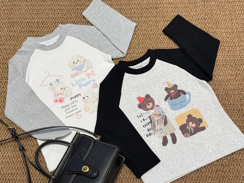 Bear Long Sleeve Tee M.E Studio Kids