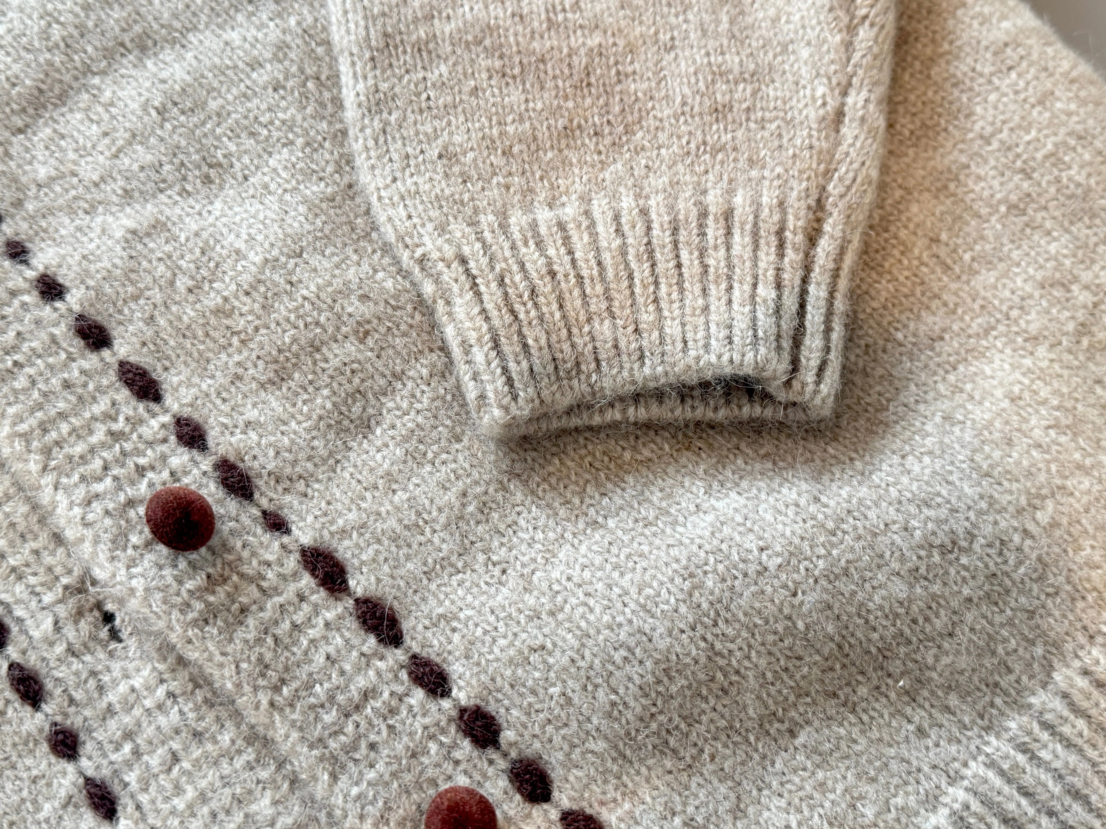Holiday M.E Knit Cardigan – Oatmeal M.E Studio Kids