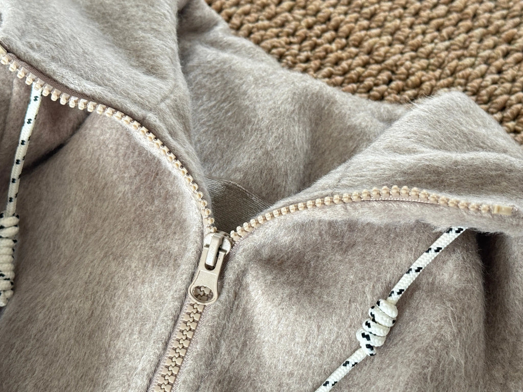 Cozy Fleece Hooded Zip Jacket M.E Studio Kids
