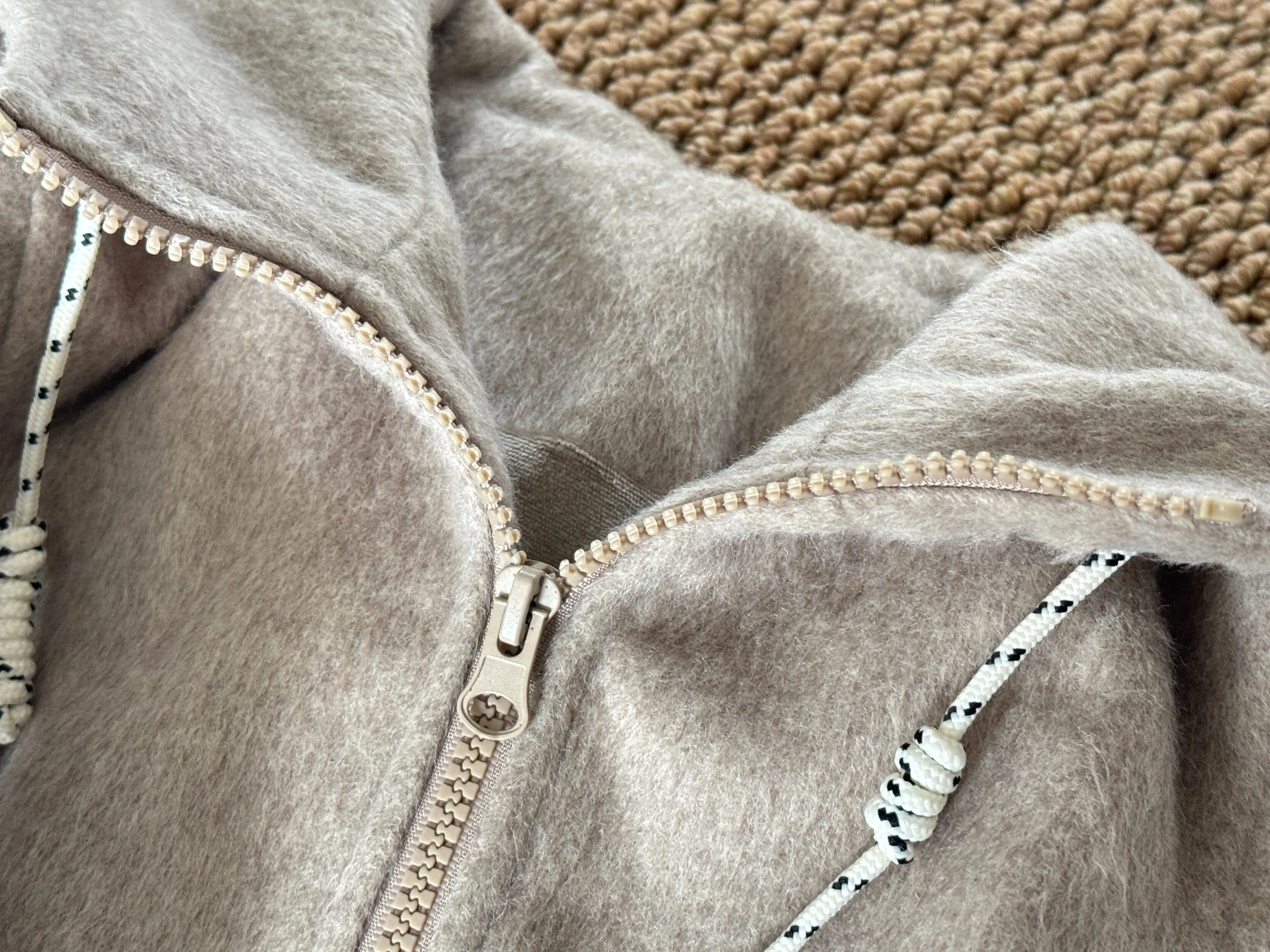 Cozy Fleece Hooded Zip Jacket M.E Studio Kids
