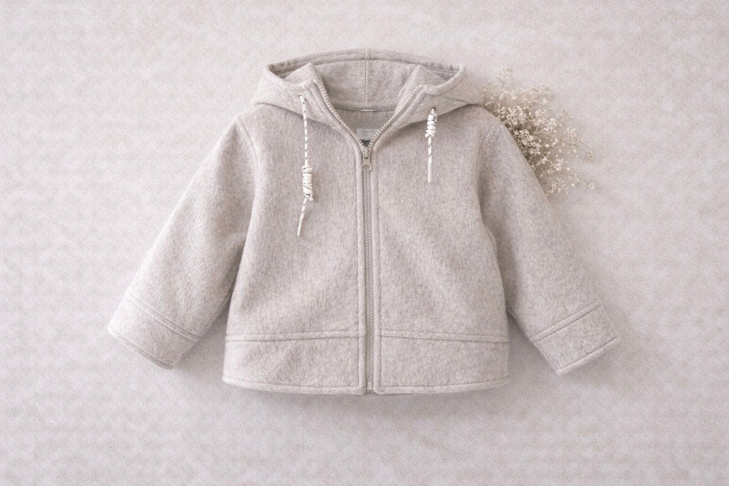 Cozy Fleece Hooded Zip Jacket M.E Studio Kids
