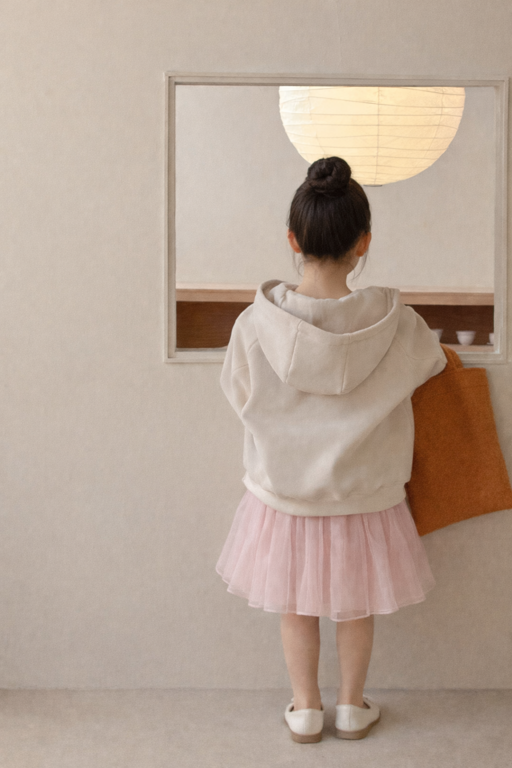 Velour Heart Zip Hoodle M.E Studio Kids