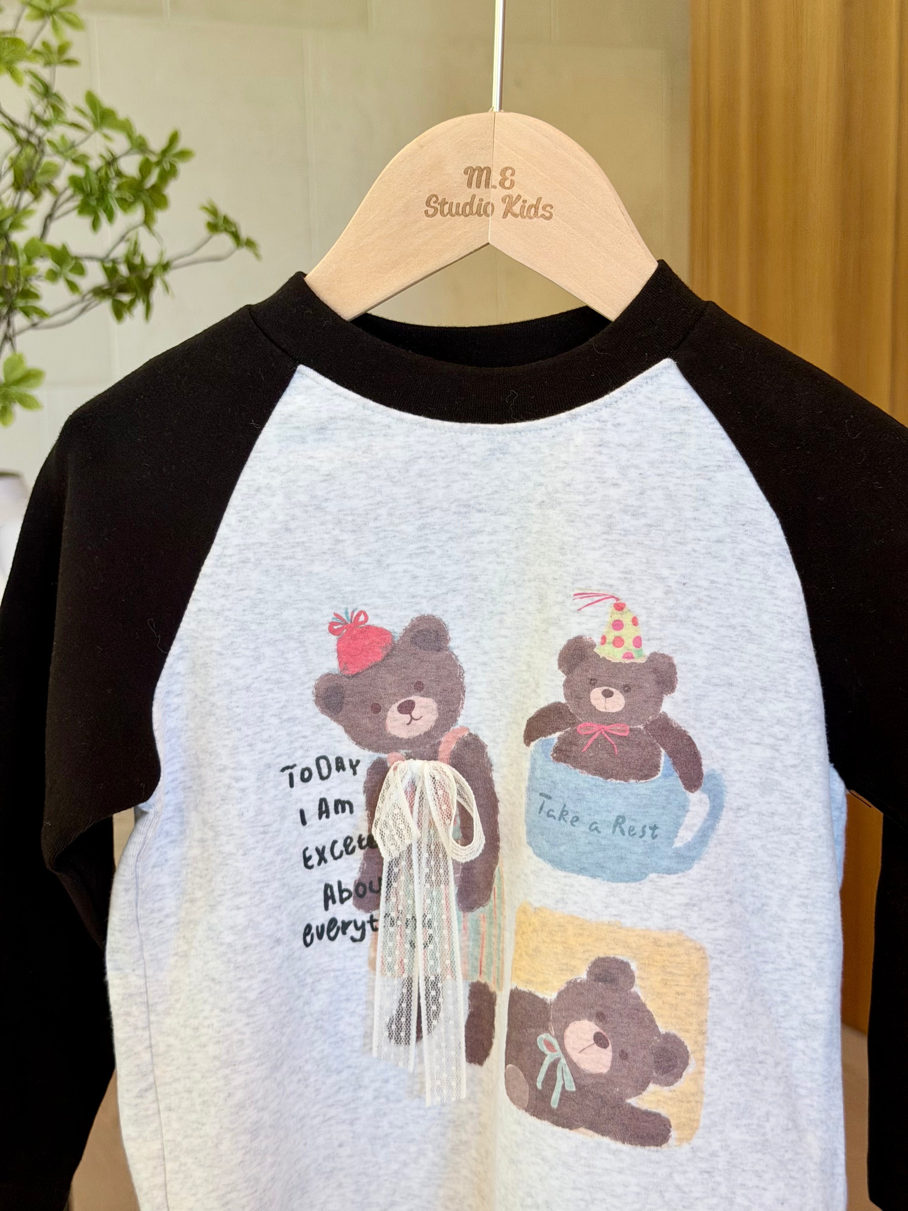Bear Long Sleeve Tee M.E Studio Kids