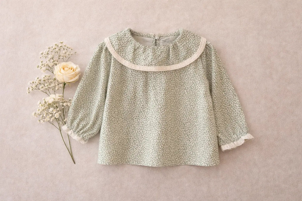 Floral print long-sleeve blouse M.E Studio Kids