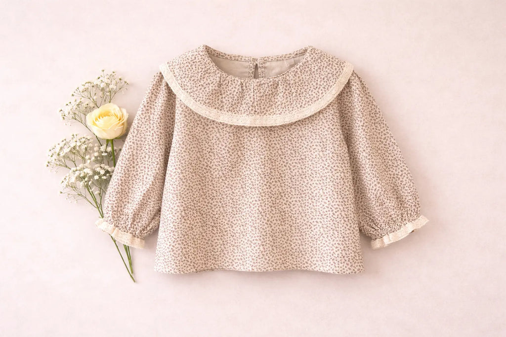 Floral print long-sleeve blouse M.E Studio Kids