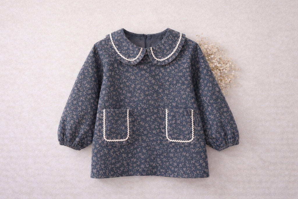 Floral Collar Dress M.E Studio Kids