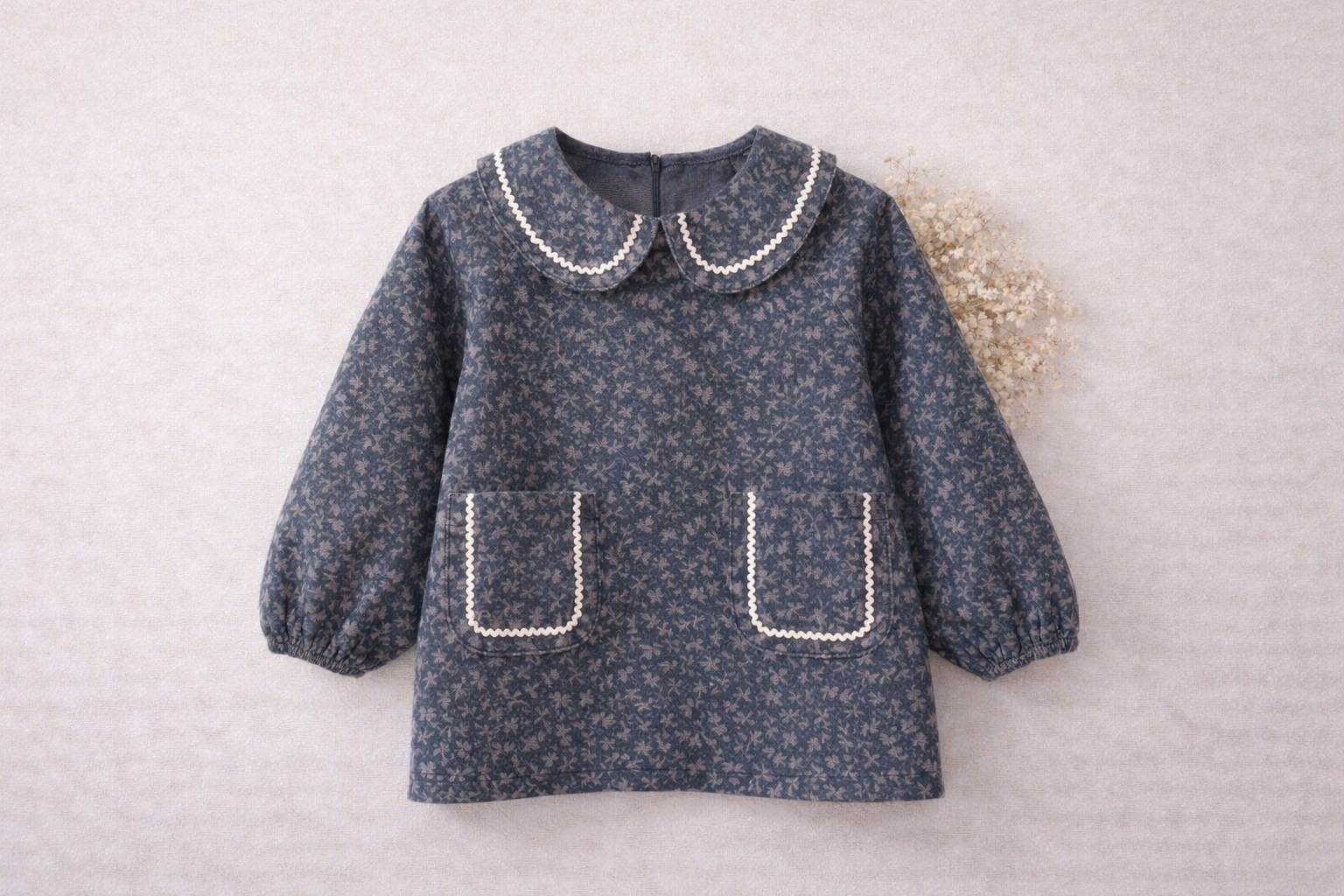 Floral Collar Dress M.E Studio Kids