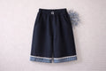 Fleece-Lined Lace Trim Pants M.E Studio Kids