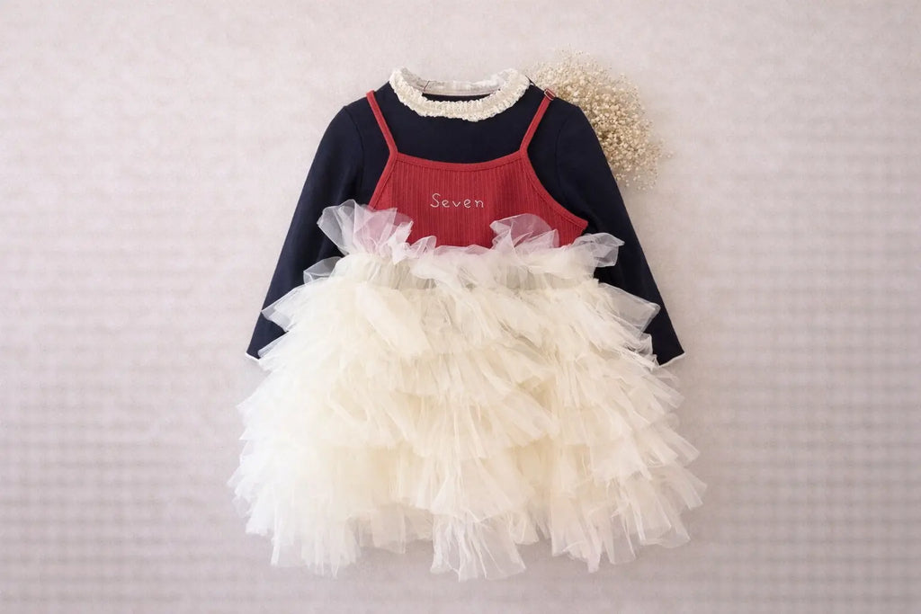 Dreamy Tulle Celebration Dress Set M.E Studio Kids