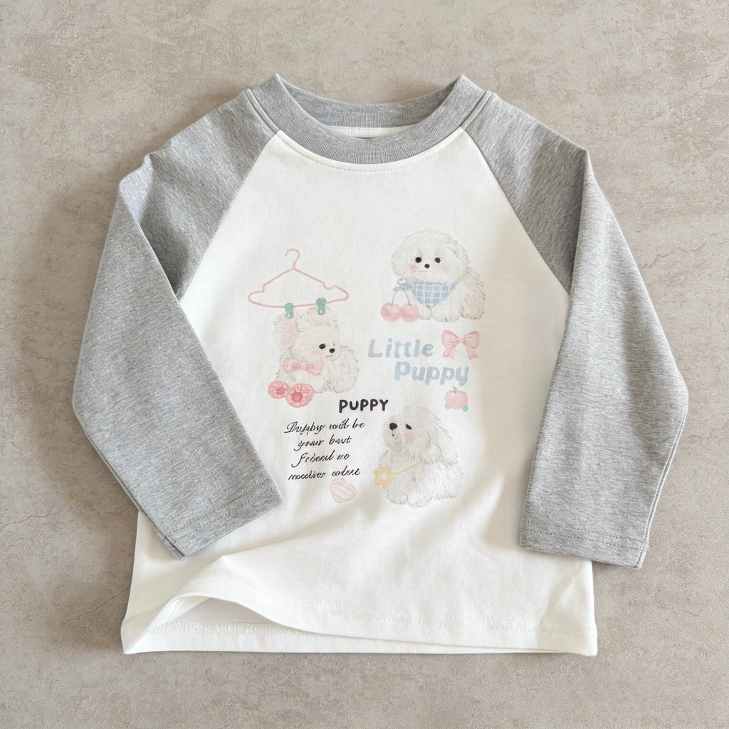 Little Puppy Long Sleeve T-shirt M.E Studio Kids