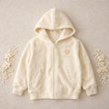 Velour Heart Zip Hoodie M.E Studio Kids