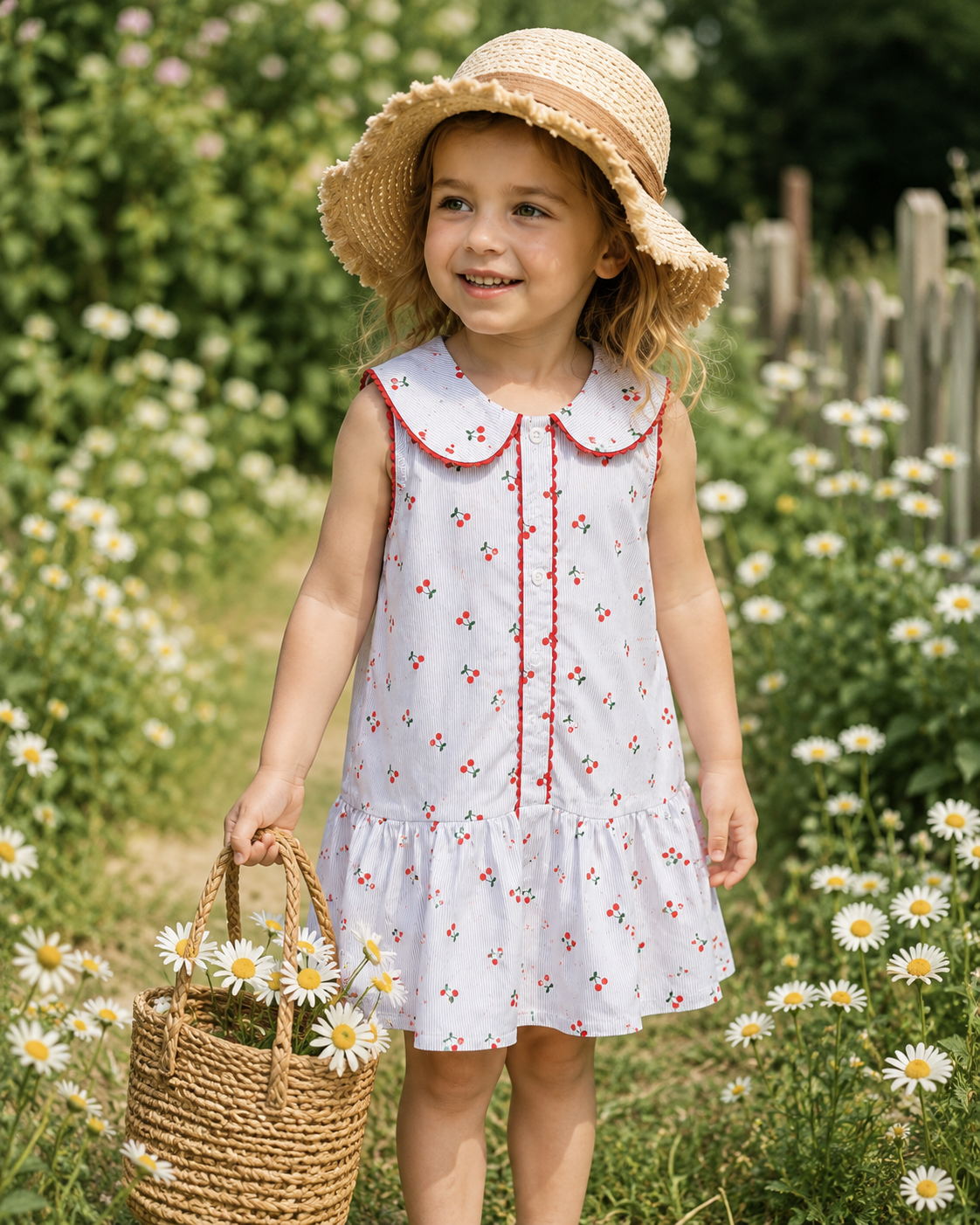 Cherry Blossom Dress M.E Studio Kids