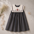 Little Parade Navy Striped Dress M.E Studio Kids