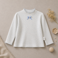 Vintage Lace Knit Top — Soft Mint M.E Studio Kids
