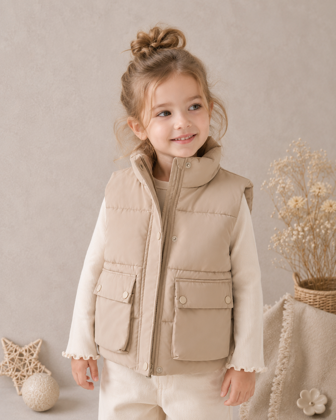Warm Puffer Vest M.E Studio Kids