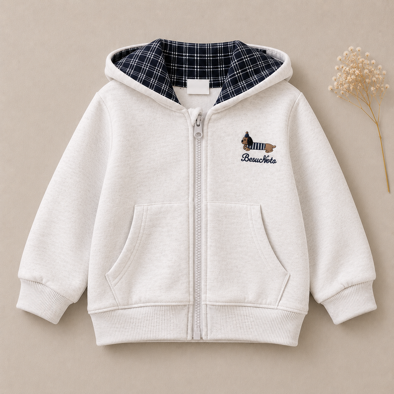 Hooded Zip-Up Jacket M.E Studio Kids