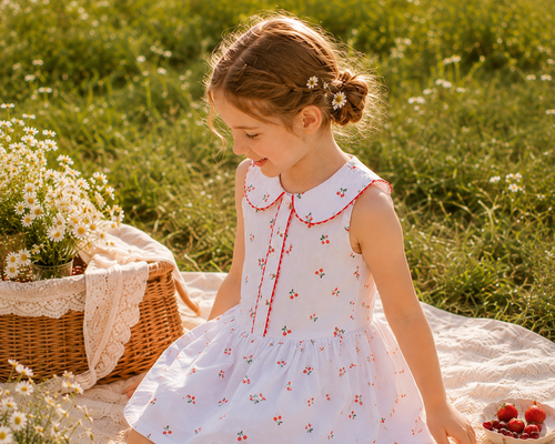 Cherry Blossom Dress M.E Studio Kids