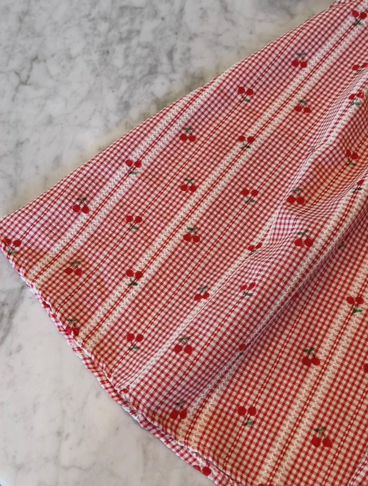 Girl’s Cherry Picnic Dress M.E Studio Kids
