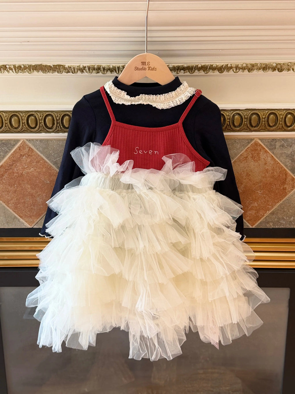 Dreamy Tulle Celebration Dress Set M.E Studio Kids