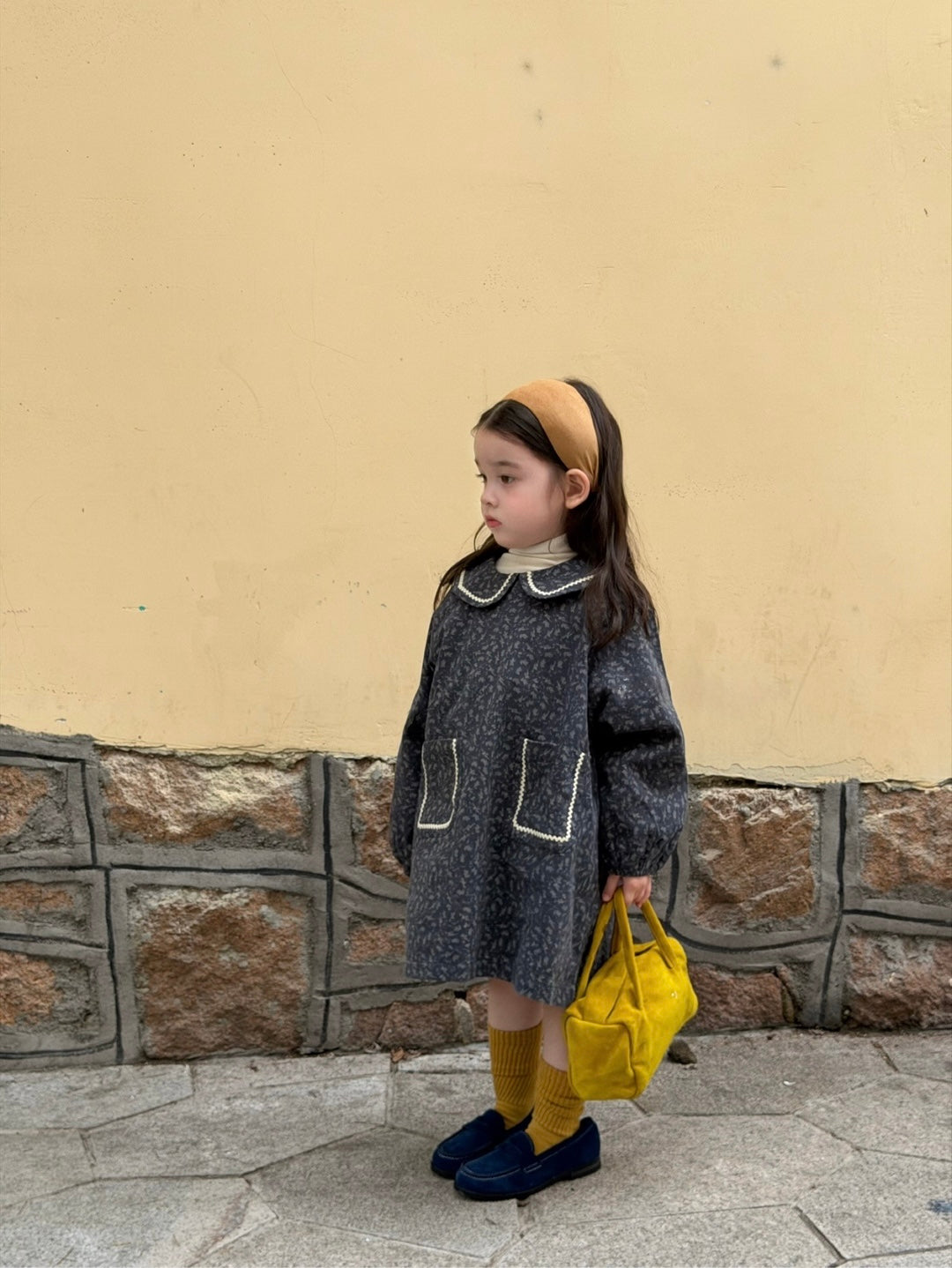 Floral Collar Dress M.E Studio Kids